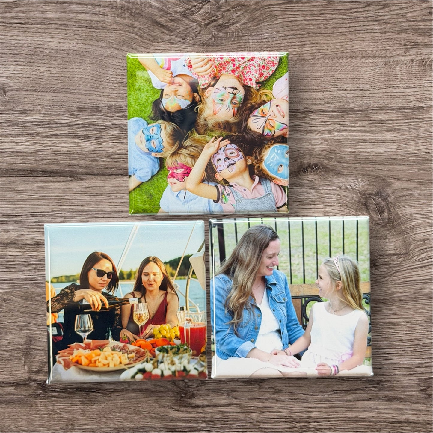 Set of Three Photo Magnets