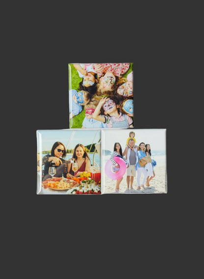 Set of Three Photo Magnets